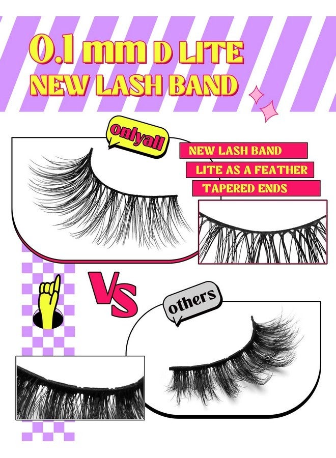 اونلي اول رموش طبيعية رموش خفيفة رموش صناعية بمظهر طبيعي رموش طبيعية واسعة رموش صناعية رموش ناعمة ورقيقة 7 أزواج D12 Flirty-13Mm - Image 3