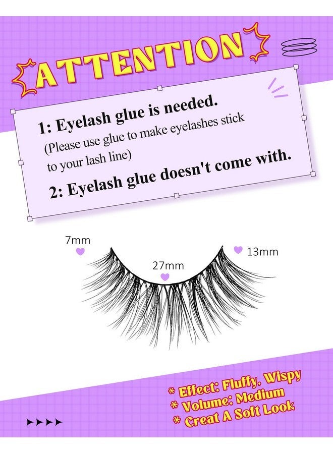 اونلي اول رموش طبيعية رموش خفيفة رموش صناعية بمظهر طبيعي رموش طبيعية واسعة رموش صناعية رموش ناعمة ورقيقة 7 أزواج D12 Flirty-13Mm - Image 2