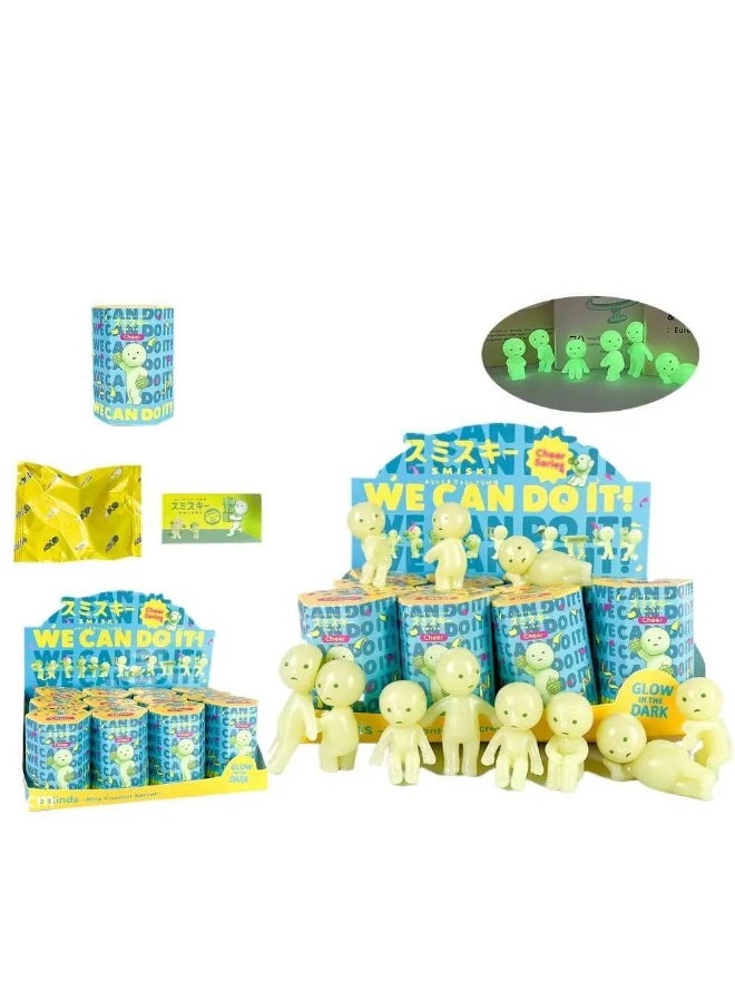 Smiski Trendy Popular Corner Creature Blind Box Smiski Corner Series Glowing Figurine Doll Angel Blind Box，Random Style, 1 Piece (Single Blind Box) - Image 1