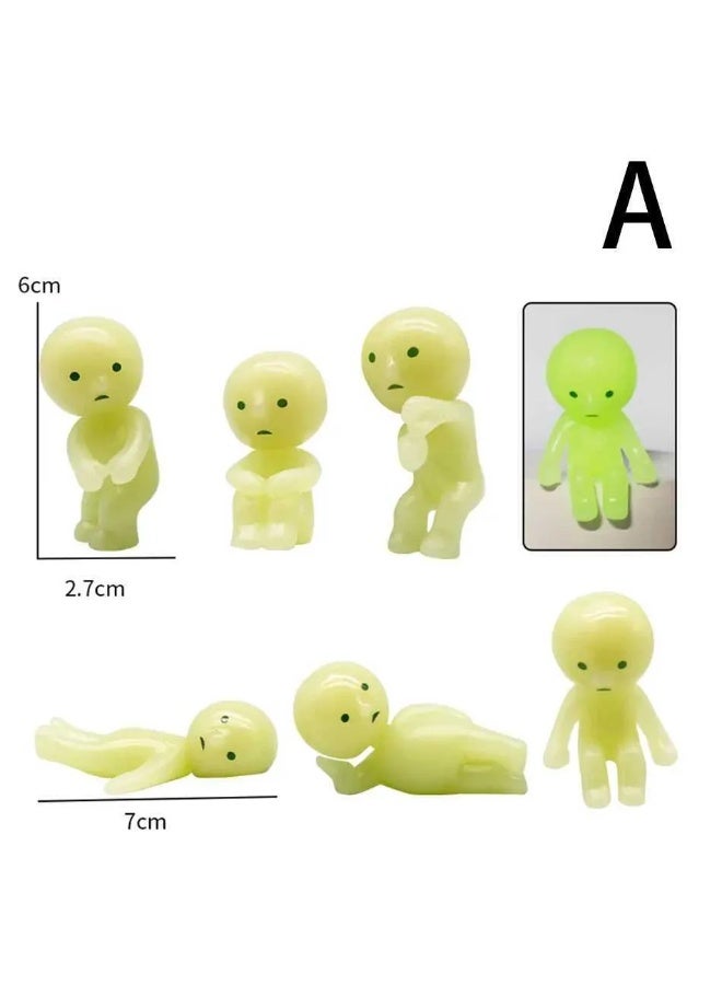 Smiski Trendy Popular Corner Creature Blind Box Smiski Corner Series Glowing Figurine Doll Angel Blind Box，Random Style, 1 Piece (Single Blind Box) - Image 2