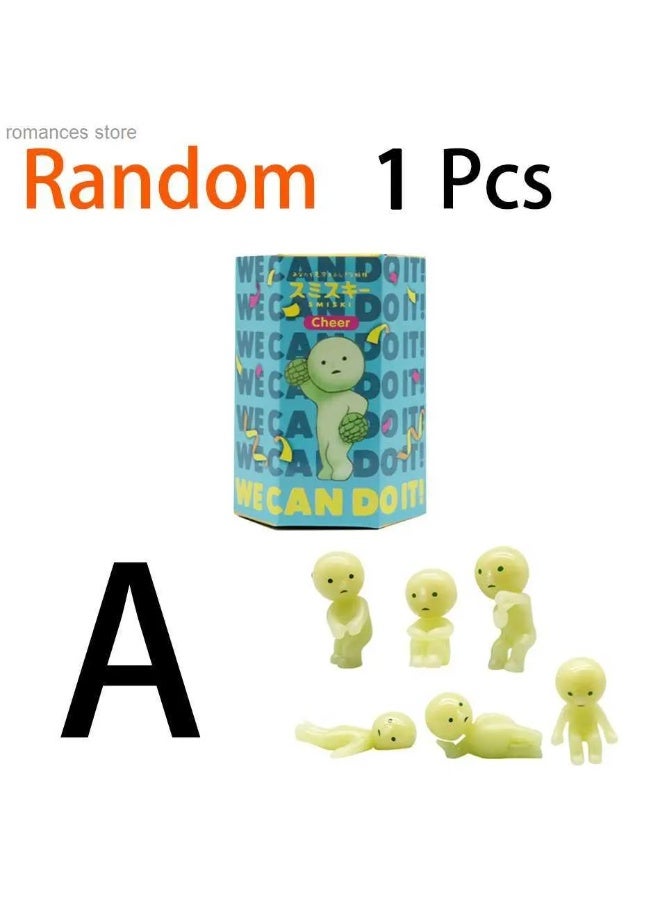 Smiski Trendy Popular Corner Creature Blind Box Smiski Corner Series Glowing Figurine Doll Angel Blind Box，Random Style, 1 Piece (Single Blind Box) - Image 3