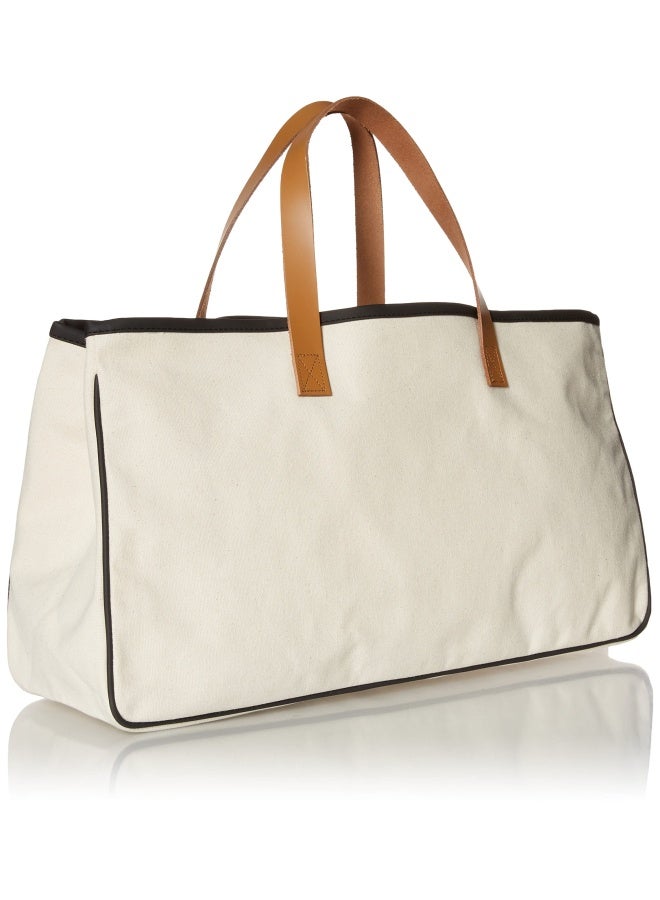 Santa Barbara Design Studio Creative Brands D3713 Hold Everything Tote Bag  20  X 11   Beach Please Black And White  - Image 2