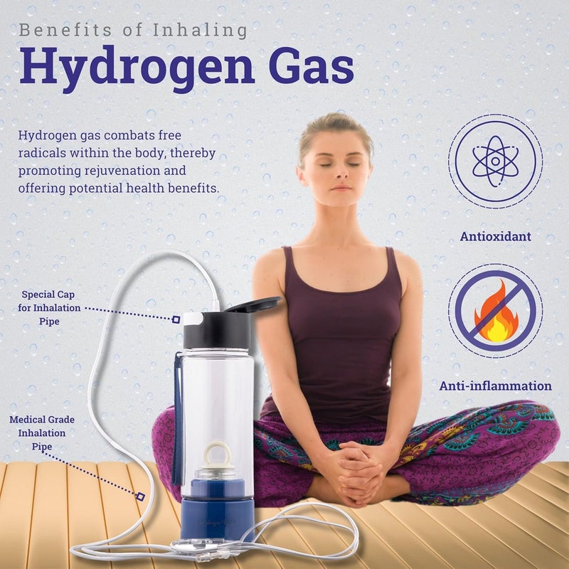 BioPlus HYDROGEN WATER Bottle |SPE-PEM Technology|1 Year Warranty| Platinum Titanium plates |Inhallation Feature| No Chlorine No Ozone Mixing| H2 > 1500 PPB | -ORP -750 mv| Purity 99.9% H2 | Health Benefit - Image 4