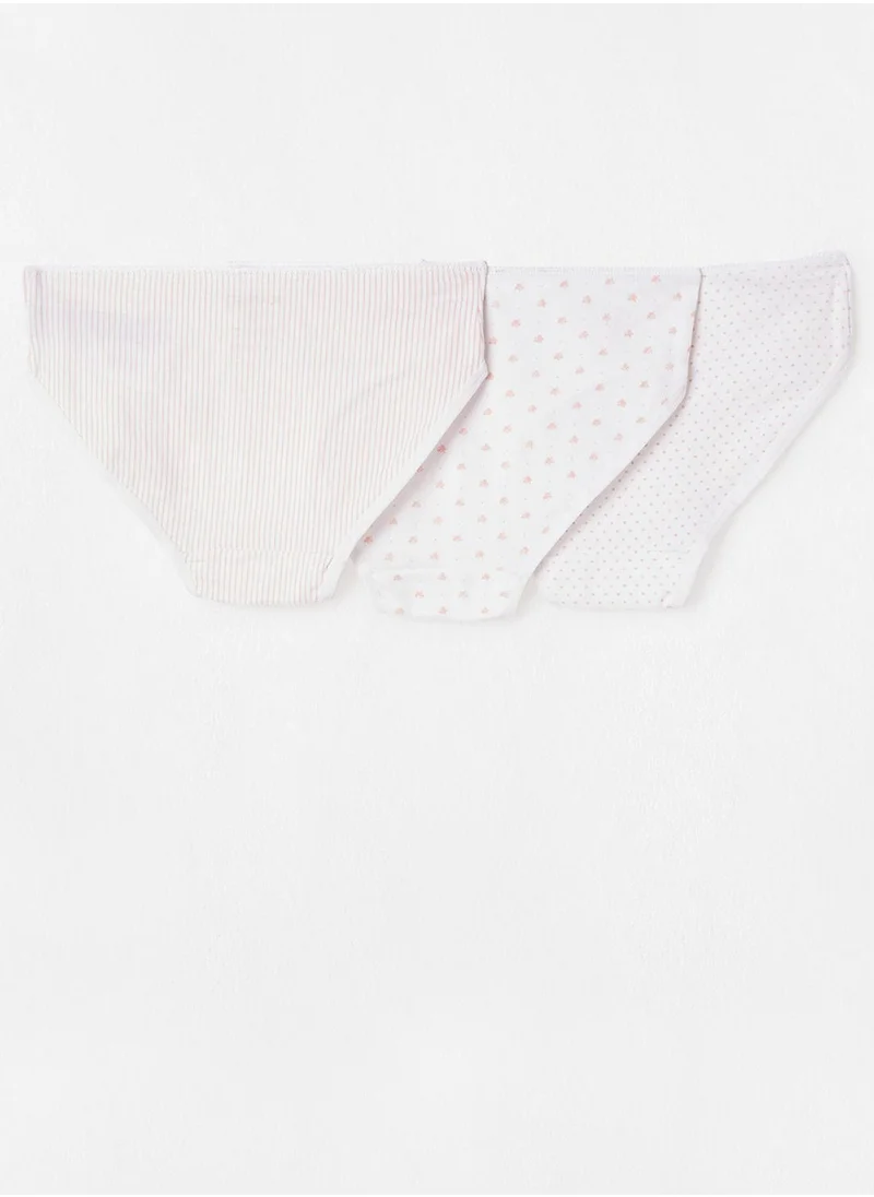 MANGO Kids 3 Pack Printed Briefs