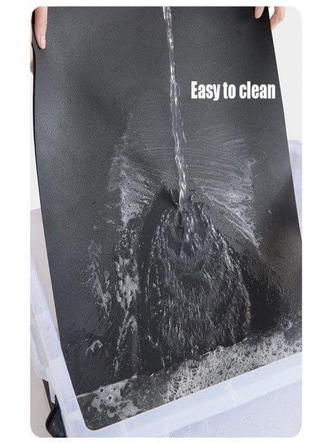 V TRIVYOM Dish Drying Mat for Kitchen, Water Absorbent Mat, Utensils Large Dry Mat for Kitchen, Drying Mat for Kitchen Place Mats (60x40 CM, Pack of 1) - Image 4