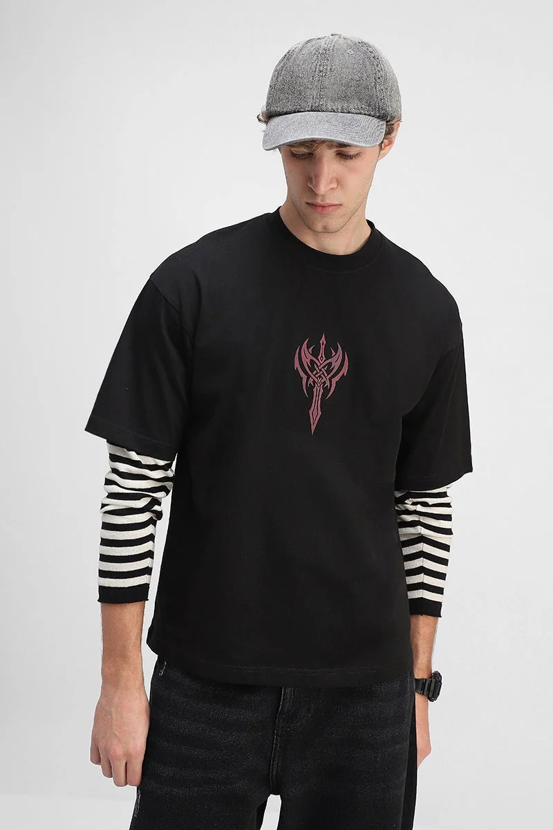 سنيتش تيشيرت قطن % بقصة إنكانيشن بوكس فيت