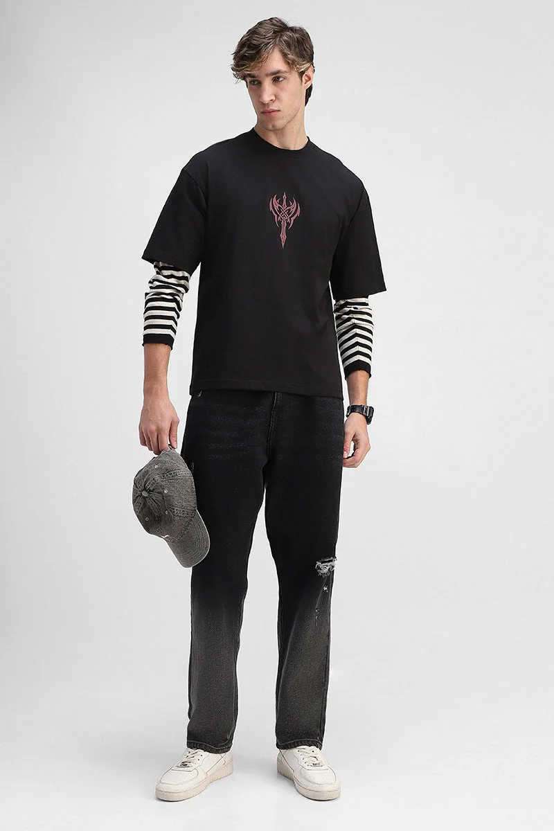 Snitch  Incanation Box Fit 100% Cotton T-Shirt for Men | Best Price UAE
