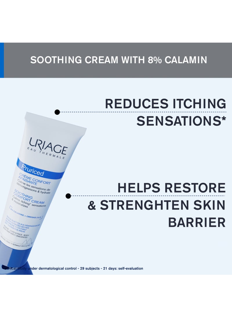 Uriage Pruriced Soothing Face And Body Cream Alpine Thermal Water | For Itch Relief Dry Irritated And Sensitive Skin 100ml - Image 4