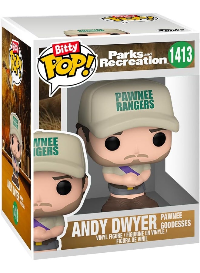 Funko Bitty Pop!: Parks and Recreation Mini Collectible Toys 4-Pack - Andy as Princess Rainbow Sparkle, Duke Silver, April Ludgate, & Mystery Chase Figure (Styles May Vary) - Image 4