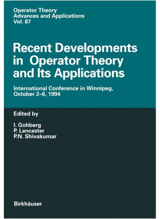 Recent Developments in Operator Theory and Its Applications: International Conference in Winnipeg, October 2-6, 1994 - pzsku/Z3F0414C261AE8042C729Z/45/1748328842/a0195693-6095-42a0-a6f5-8b5b647f03c6