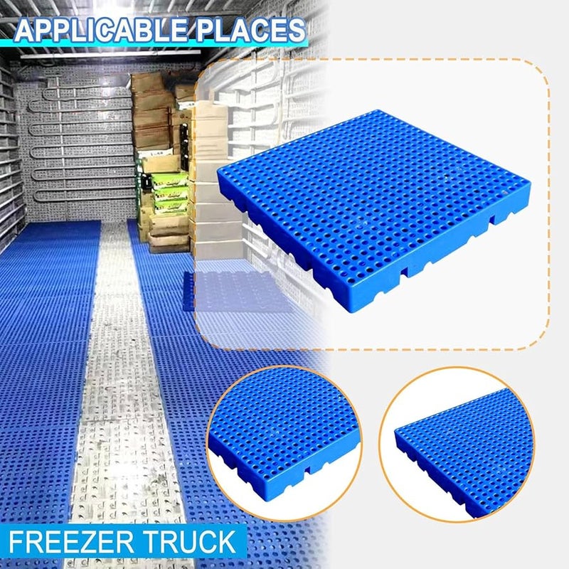 حجم متوسط منصة بلاستيكية مهواة قابلة للتكديس مقاومة للماء شبكية لتخزين قبو الحديقة - Image 4