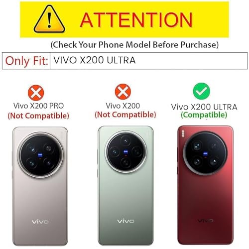 Kapa Noble Slim Magnetic Leather Flip Case Cover for Vivo X200 Ultra | Card Holder Stand Flip Wallet Case (Black) - Image 2
