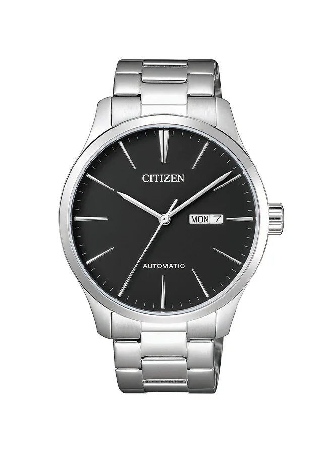 CITIZEN Men's Stainless Steel Strap Mechanical Day & Date Watch NH8350-83E - 40 mm