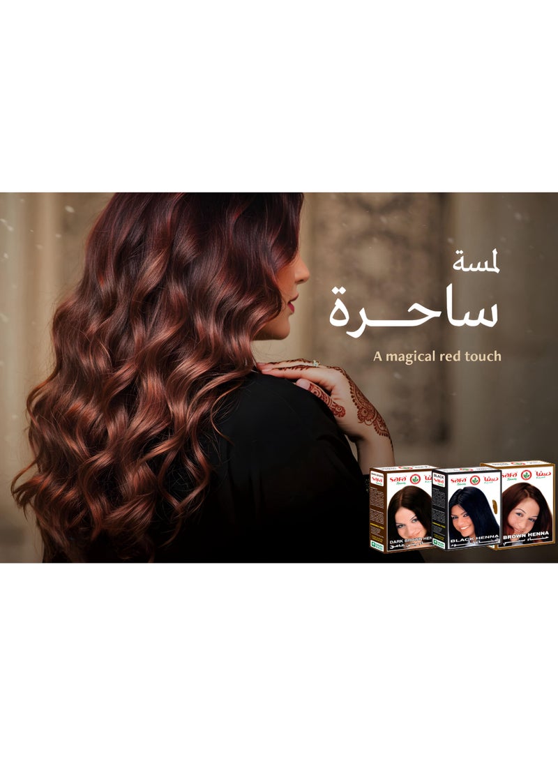 Safa Speedy Hair Henna – Natural Brown Color – Ammonia Free – for Women (40g) - Image 3