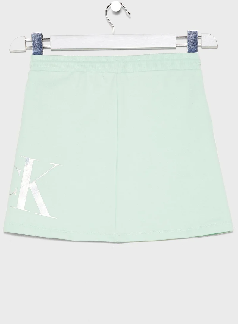 Calvin Klein Jeans Kids Logo Printed Skirt
