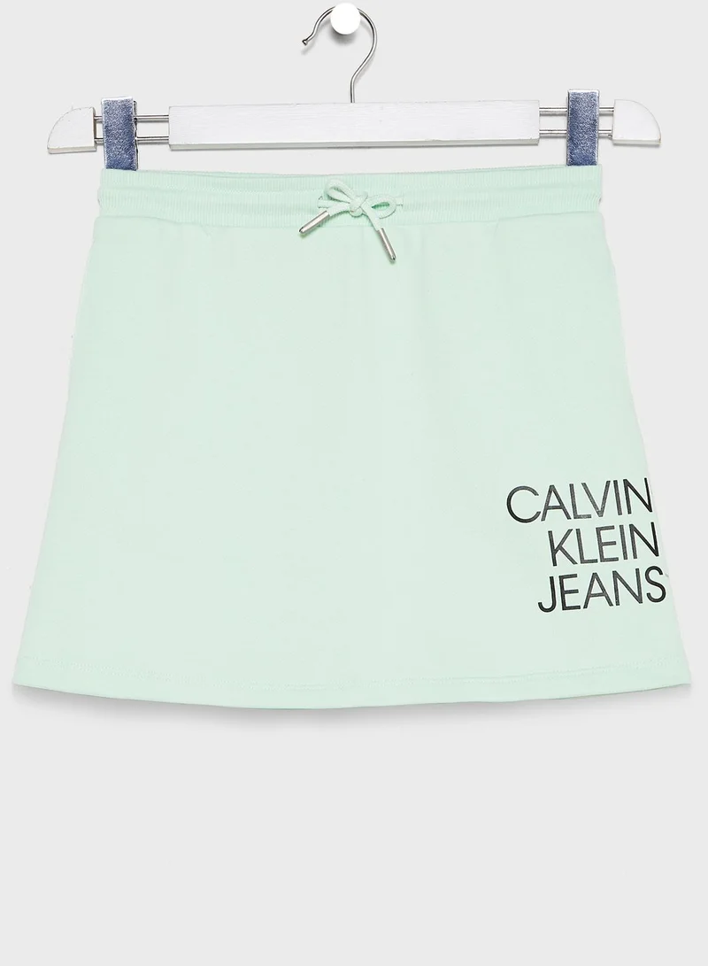 Calvin Klein Jeans Kids Logo Printed Skirt