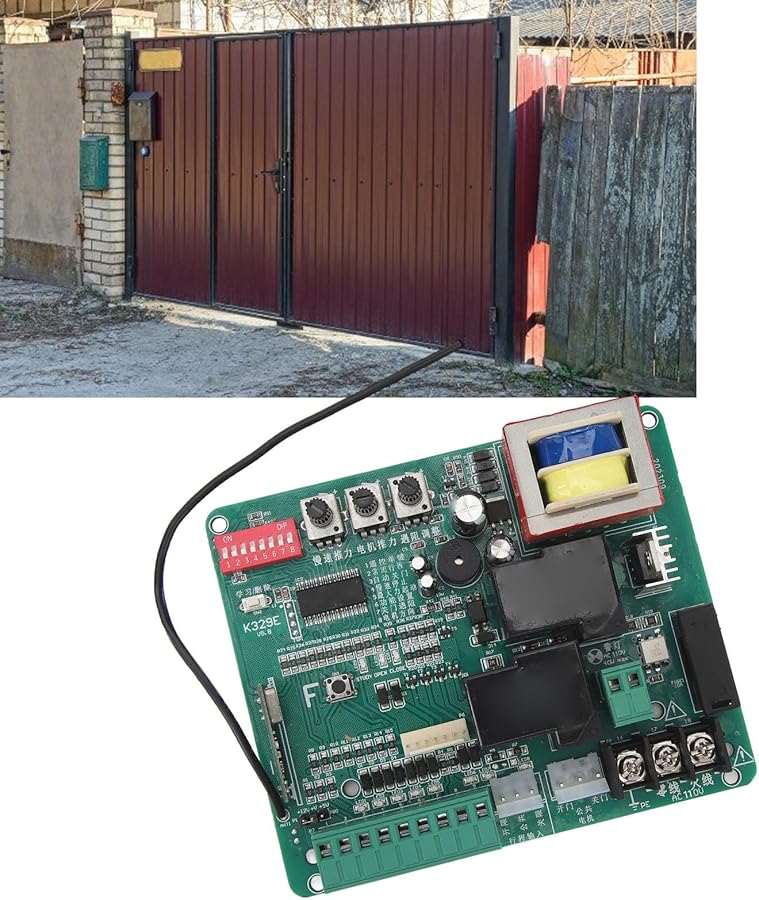 يوسو 110 فولت لوحة تحكم محرك فاتح الباب المنزلق مع حافة أمان ومؤشرات LED - Image 3