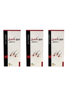 Dallah Pharma 3 Pack of MINOXIL SOLUTION 5% 60ML Prevents hair loss 