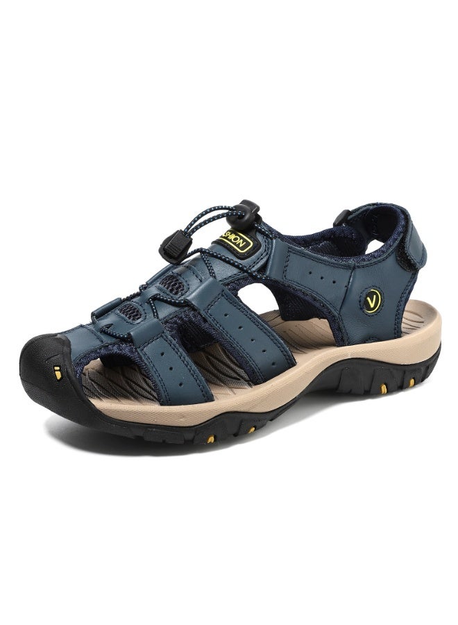 NIBEMINENT Plus Size   Men's Sandals  Summer Outdoor Head-Carried Beach Shoes Sport Casual Slippers Men  - Image 1