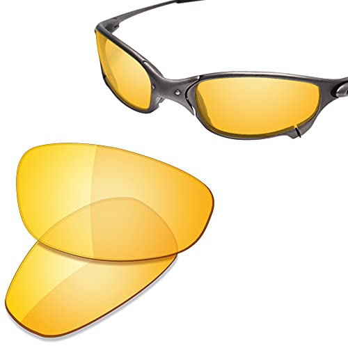 SAUCER Premium Replacement Lenses & Rubber Kits for Oakley Juliet | UV400 Protection, Anti-Scratch, Precise Fit Sunglasses High Defense - HD Yellow - Image 2