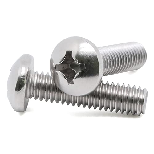 MewuDecor 10-24 x 1-1/2" (1/2" to 3" Available) Pan Head Machine Screws, Full Thread, 304 Stainless Steel 18-8, Pack of 50 - Image 4