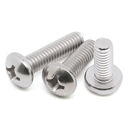 MewuDecor 10-24 x 1-1/2" (1/2" to 3" Available) Pan Head Machine Screws, Full Thread, 304 Stainless Steel 18-8, Pack of 50 - Image 5
