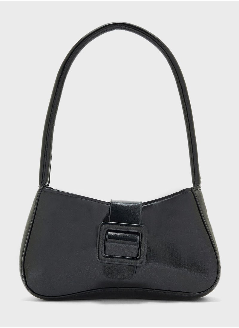 Ginger - Baguette Bag With Buckle Detail - Image 1