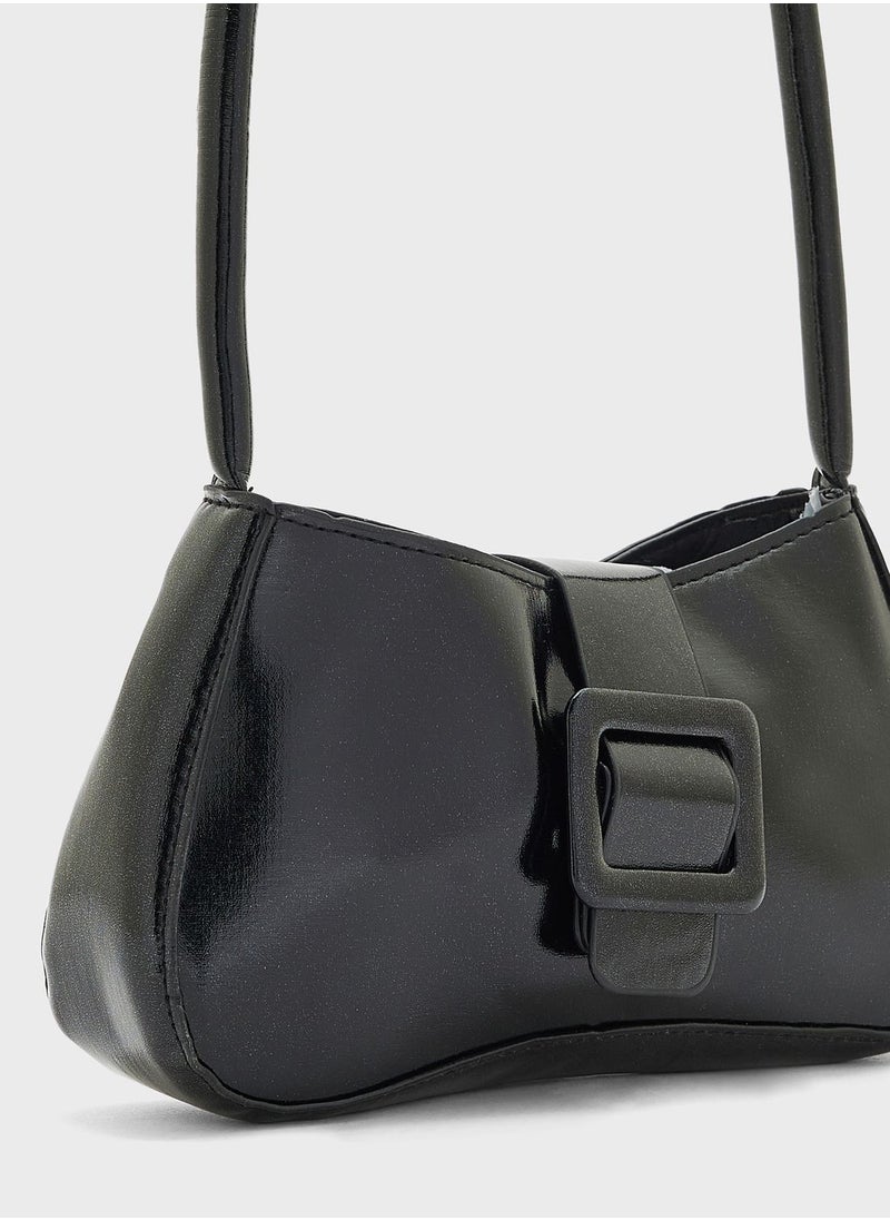 Ginger - Baguette Bag With Buckle Detail - Image 1