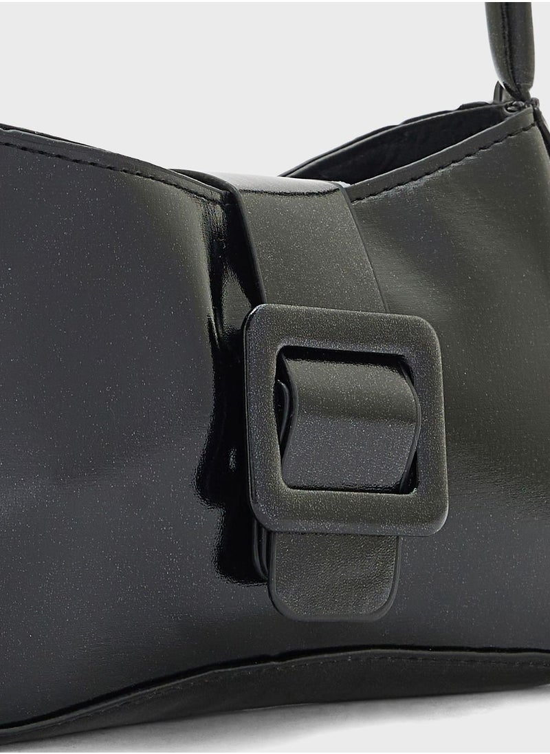 Ginger - Baguette Bag With Buckle Detail - Image 1
