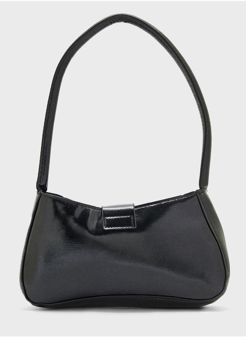 Ginger - Baguette Bag With Buckle Detail - Image 1