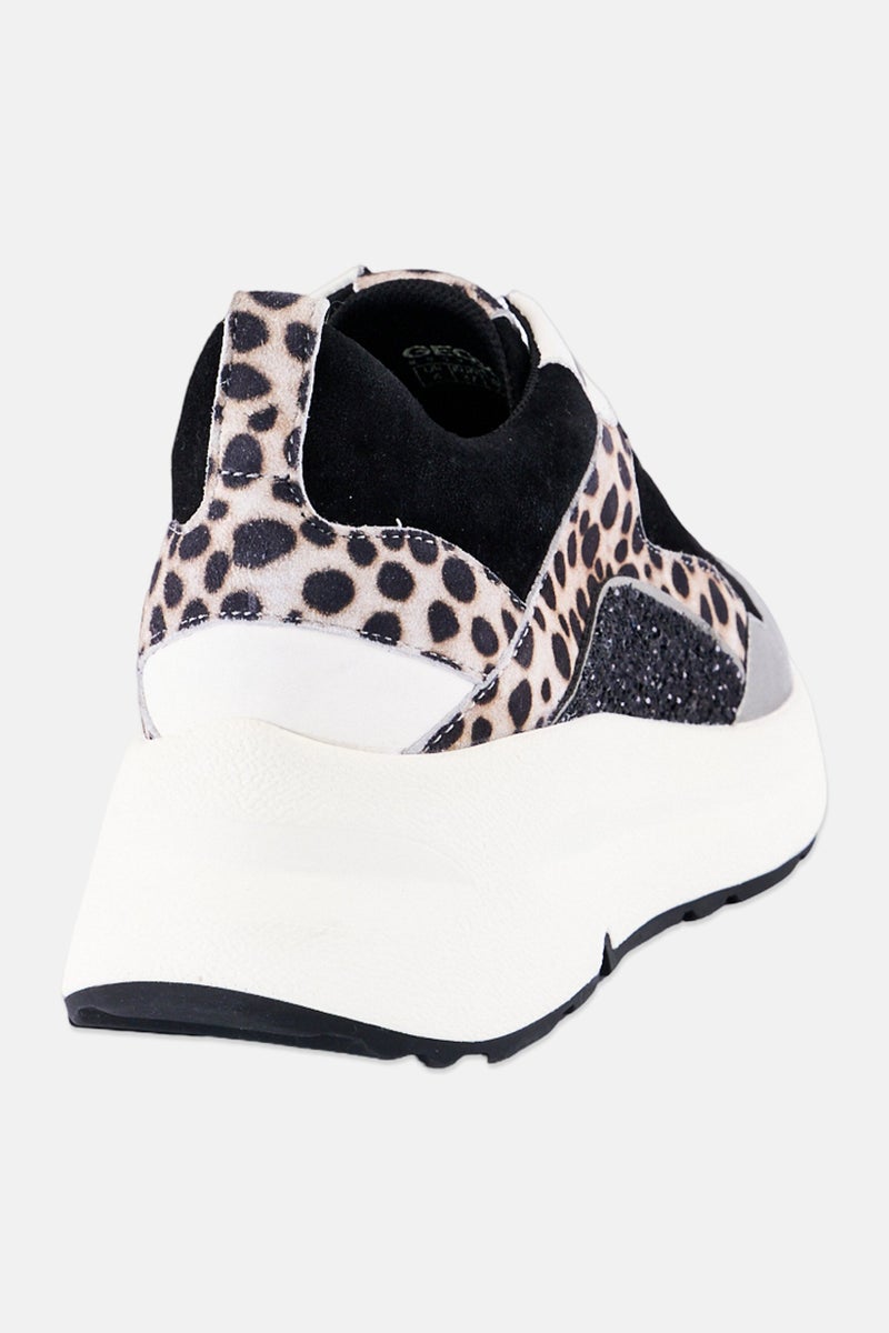 GEOX Women D Backsie B Lace Up Casual Shoes, Multicolor - Image 2
