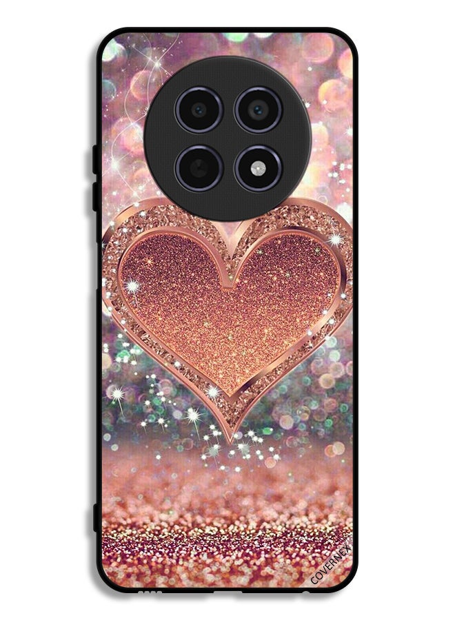 Covernex غطاء حماية لهاتف Realme 12 5G بطبعة قلب لامع - Image 1