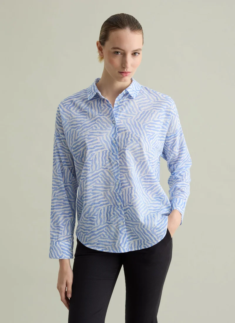 Ovs White/Lt Blue