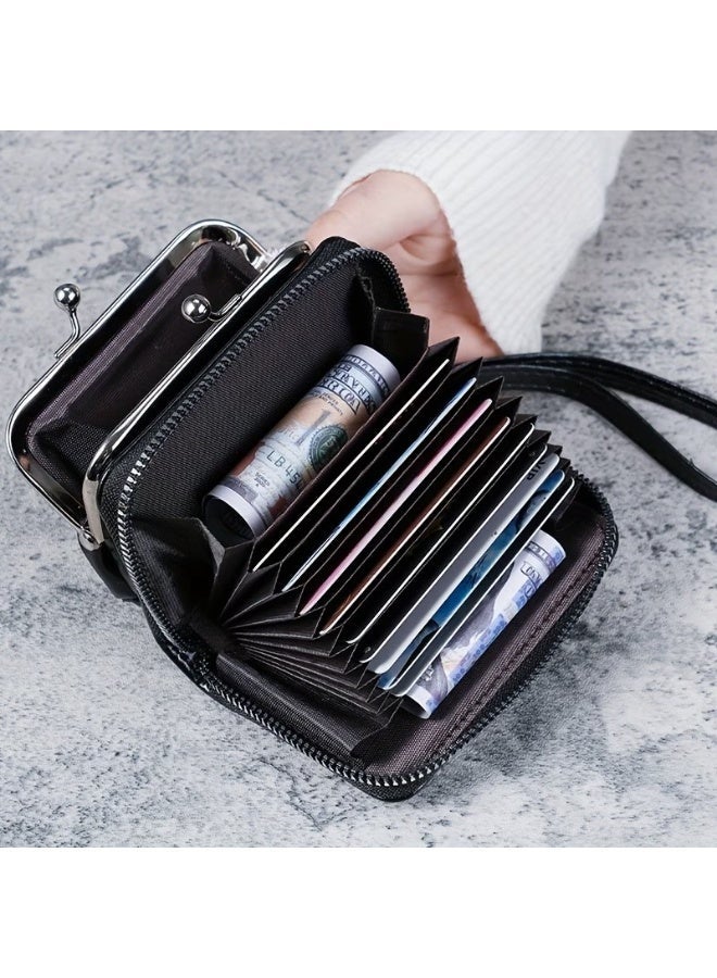 Goolsky New Wallet Women's Fashion Wrist Strap Short Coin Purse Large Capacity Coin Clip Bag Multi-Slot Card Holder Wallet - Image 4