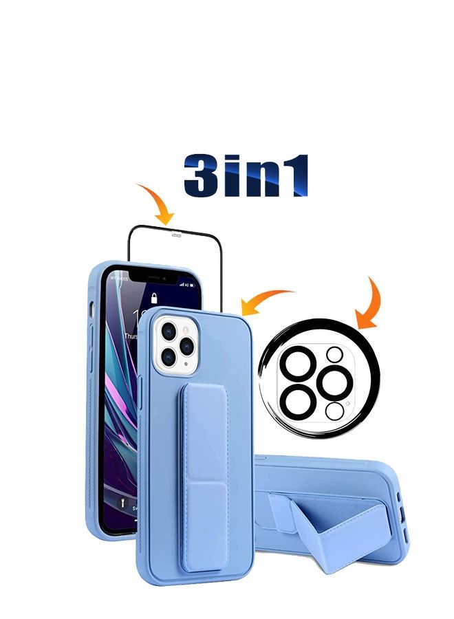 S-TOP 3 in 1 back cover with hand grip, 1 screen cover and camera cover for iPhone 13 Pro - Image 1