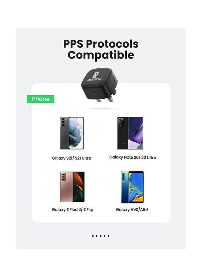 Rock Pow - Fast Charger for iPhone 16 15 Charger Type C Charger USB C Charger Block iPhone 16 Charger with 1M Cable for iPhone 16/16 Plus/16 Pro/16 Pro Max/iPhone 15/15 Pro Max/15 Plus/15 Pro/iPad Pro/AirPods - Image 1