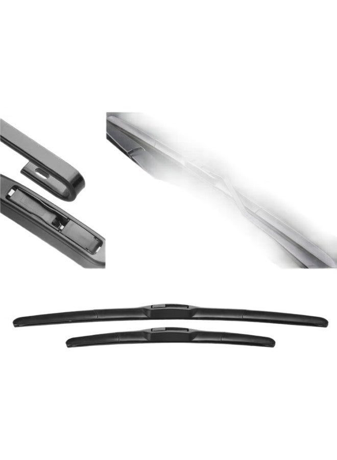 Speed Paisu Windshield Wipers Compatible With 2011 Kia Sportage, Original Equipment Front Boneless Wiper Blades, Rubber Strips, Quiet, 13 14 15 16 17 18 24+18 U-Shaped, 1 Pair - Image 2