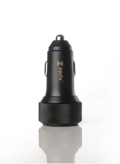 zedx Zedx CAR CHARGER CR100 38W High Power Car Charger with Dual USB-C PD & USB-A Ports and Lightning Port, Fast Charging Adapter, Universal Compatibility, Car Plug, Supports Laptops/Phones/Tablets  - Image 4