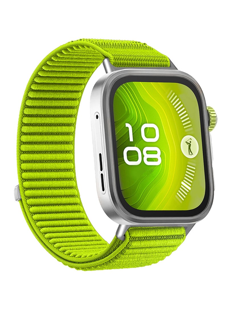 Premium Magnetic Loop Watch Band for Huawei Watch 4 & Watch 4 Pro – Adjustable, Soft & Durable Replacement Strap Green - Image 4