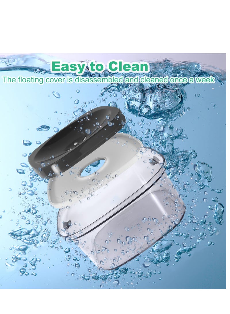 SYOSI Large Capacity Dog Water Bowl, No Spill Water Bowl for Dogs,  Dog Food Water Bowl Slow Water Feeder, Suitable for Vehicle Carried Travel Drinking Water Bowl for Dogs, Cats - Image 5