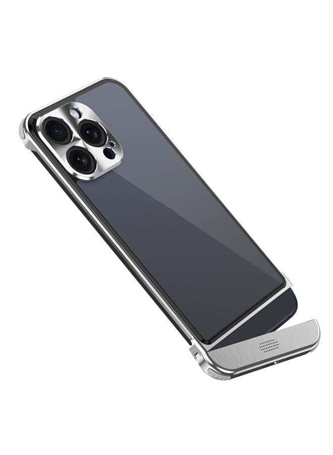 S-TOP Case For iPhone 14 Pro Metal Scissor Holder Translucent Aroma Phone Case - Image 1