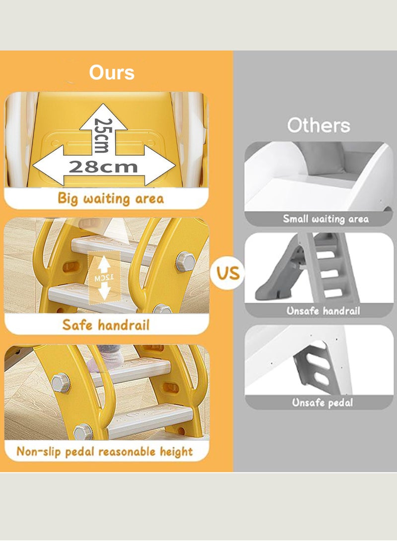 MaBaby Children's Slide Indoor Household Small Kids Slide for Toddlers Indoor Freestanding Slide Easy Assemble Children Climber Playset Toy Climber Freestanding Toddler Slide - Image 3