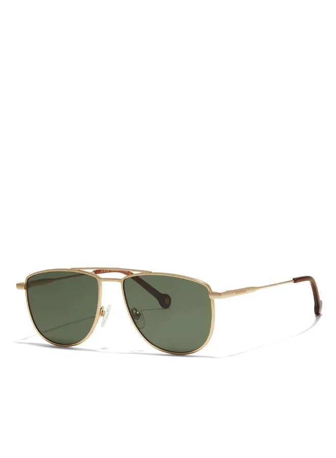 30Sundays 30Sundays ROVA,Men Sunglasses, Aviator Sunglasses, UV Protection: UV400 (Gold,Green)