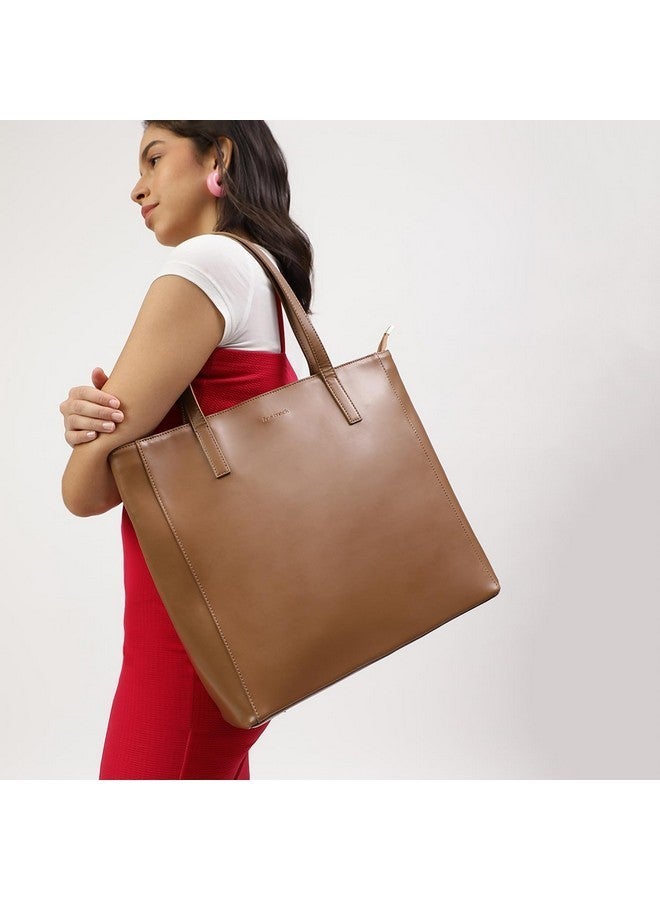 Fastrack Oversized College Tote Bag for Girls, Women and Ladies | Large Laptop Ready Tote Bag with Padded Compartment - Image 2