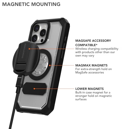 Rokform Crystal Case Compatible with iPhone 16 Pro Max, Magnetic Cover (Clear) - Image 5