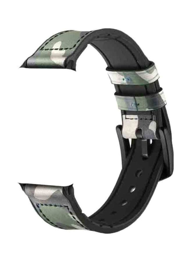 NIBEMINENT Replacement Band For Apple Watch Series 1/2/3/4 44mm/42mm Camouflage Green/Black - Image 1