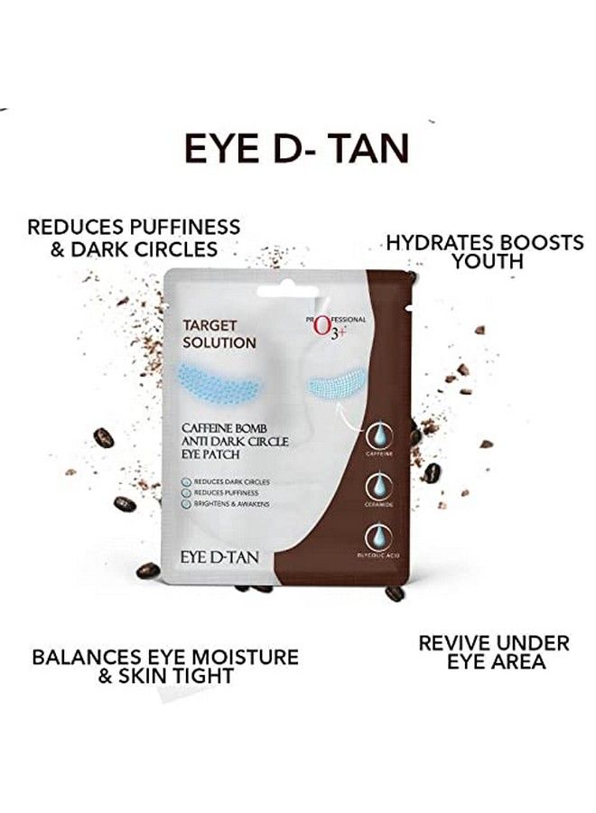 O3+ Caffeine Bomb Anti Dark Circle Eye Patch & Eye D Tan Reduces Dark Circle; Reduces Puffiness ; Brighten And Awakens (Single Use Only) 5G  - Image 3