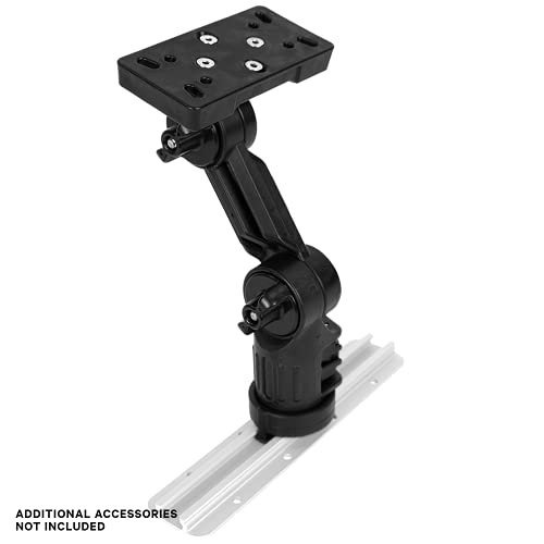 YakAttack Fish Finder Mount for Humminbird Helix 5, 7 and 9 | LockNLoad Kayak Track System | Compatible with GearTrac, MightyMount, and Most Kayak Tracks | Marine Electronics Kayak Accessory - Image 2