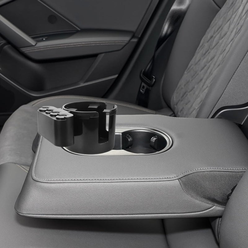 Car Cup Holder Organizer with Water Bottle Holder and Coin Tray for Car Interior Console Suitable for Travel and Daily Driving - Image 5