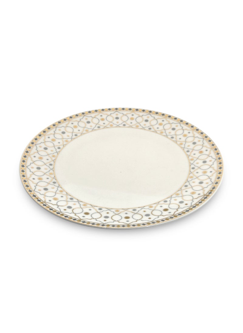 Homesmiths Ramadan  Rosa  Al Andalus Dinner Plate 27 Cm - Moroccan Inspired , Ceramic ,Dishwasher Safe , Elegant Design , Perfect For Everyday Use - Image 2